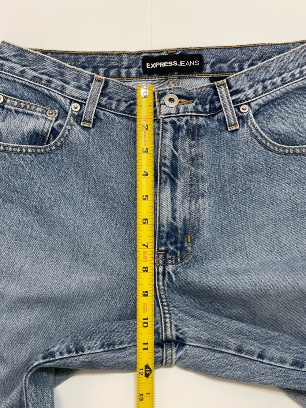 Express Jeans Women’s Boot Cut Light Blue Wash Jeans Size 10 - Picture 8 of 14